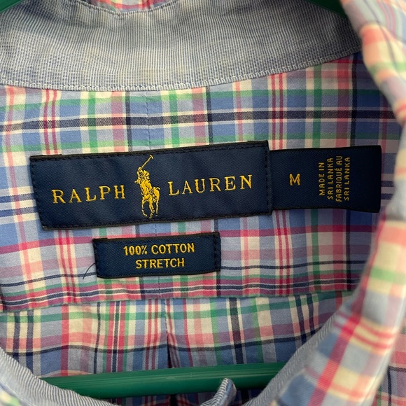 RALPH LAUREN long sleeve plaid dress shirt. Size M. - Picture 3 of 3